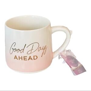 NWT Frankie Grey “Good days ahead” drink ceramic mug gift for anyone